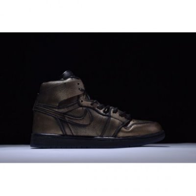 Nike Erkek Air Jordan 1 Retro High Og Metal Altın / Siyah Basketbol Ayakkabısı Türkiye - Q29LY4HY